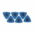 DUNLOP Plectres Tortex Triangle 1mm Bleu