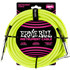 ERNIE BALL 6085  Instrument Cable jack/angle jack 5.5M neon yellow