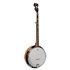 SX BJ405 Natural Satin 5-string banjo with cover