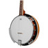 SX BJ404 Natural Satin 4-string banjo with cover