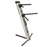 ULTIMATE AX-48 Pro Stand pour 2 claviers SILVER